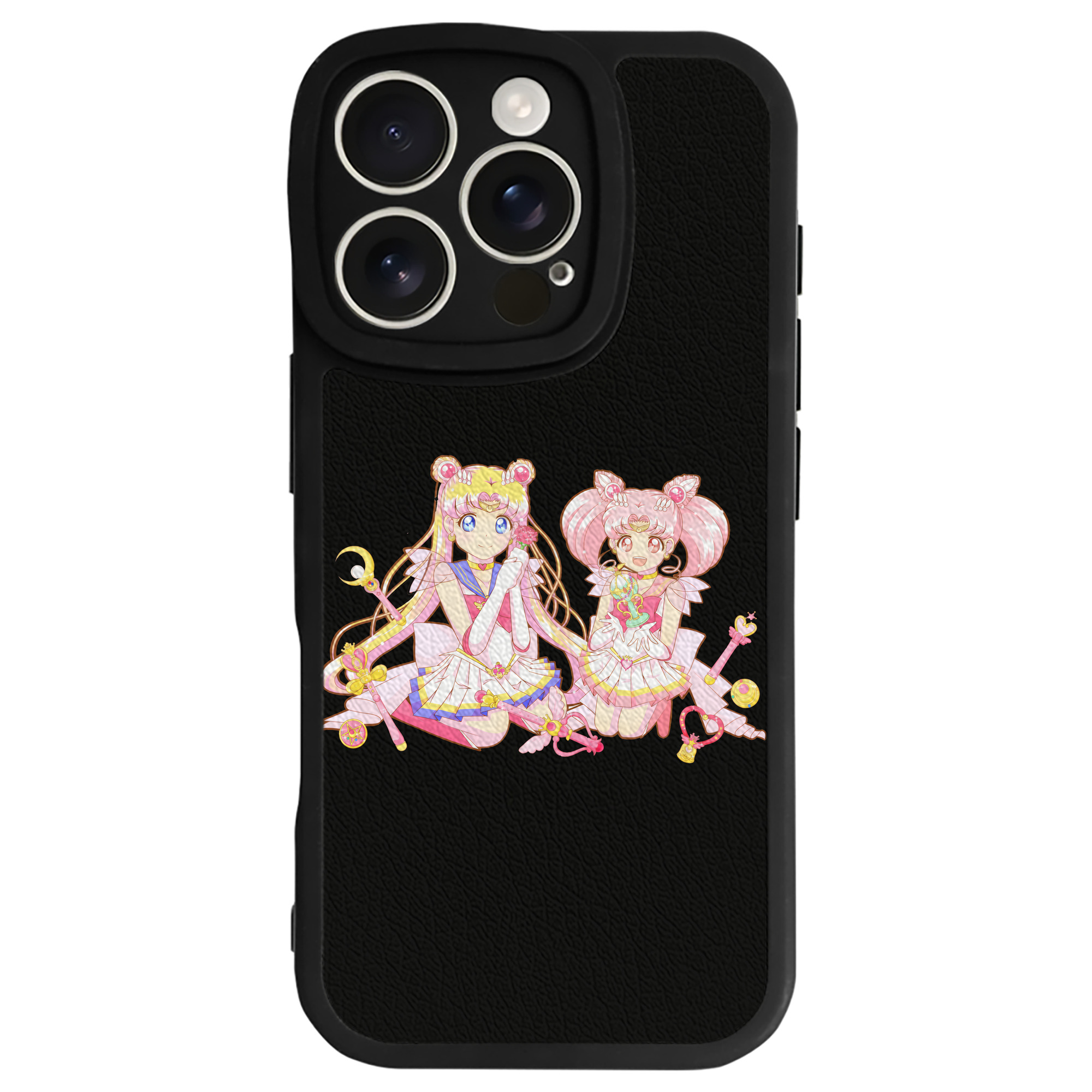 （画像用） 美少女戦士セーラームーン 月野 うさぎ つきの うさぎ Sailor Moon Tsukino Usagi 【iPhone 16シリーズ対応】シリコンスマホケース（レザー調） 材質：シリコン